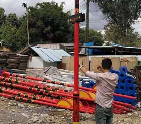 生產車間民族特色燈桿